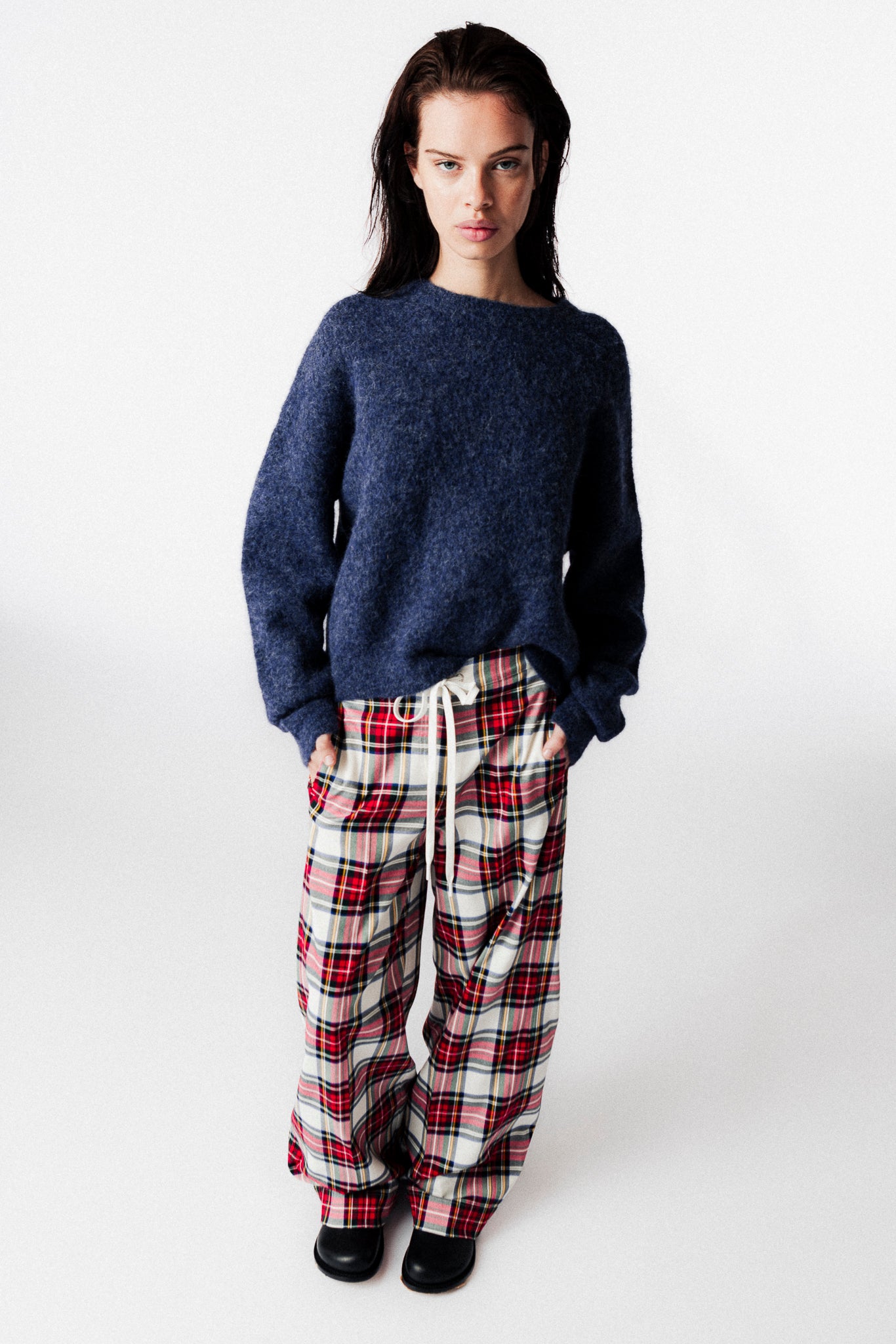 [ EZKATON ]★BRUSH DENIM PANTS A R T A G E