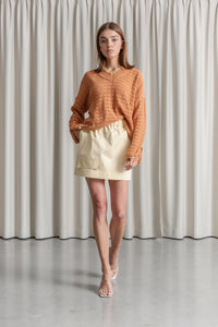 SWEATER TORI liquid brown